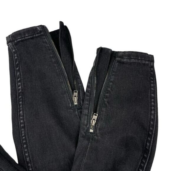 PILCRO AND THE LETTERPRESS Anthropologie High-Rise Ankle Zip Denim Legging Sz 25 - Picture 9 of 9
